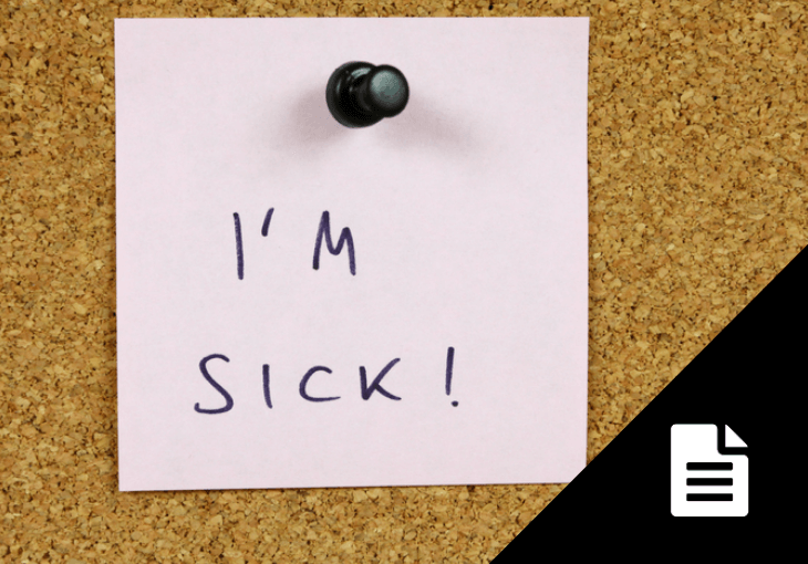 Sick leave when the employee is due for a discipli