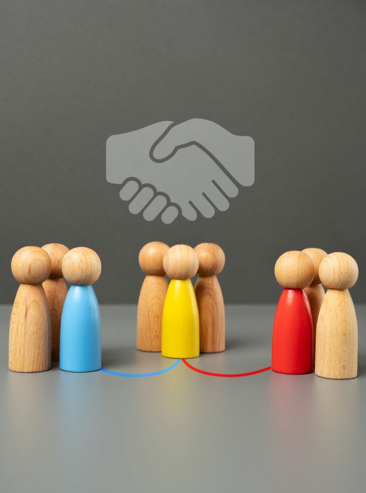 Parties in negotiation