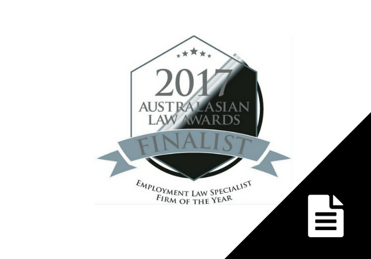 Employment Law Specialist Firm of the Year 2017